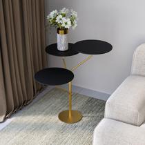 Mesa Lateral de Canto Trieste 65cm X 57cm X 57 Cm Mesa Lateral de Canto Trieste 65cm X 57cm X 57 Cm
