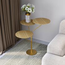 Mesa Lateral de Canto Trieste 65cm X 57cm X 57cm Mesa Lateral de Canto Trieste 65cm X 57cm X 57cm