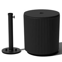 Mesa lateral de guarda-chuva Veradek Outdoor Patio com orifício para guarda-chuva