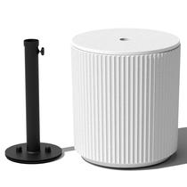 Mesa lateral de guarda-chuva Veradek Outdoor Patio com orifício para guarda-chuva Mesa lateral de guarda-chuva Veradek Outdoor Patio com orifício para guarda-chuva