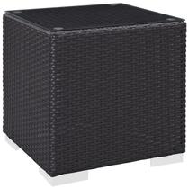 Mesa lateral de pátio ao ar livre Modway Convene Wicker Rattan Mesa lateral de pátio ao ar livre Modway Convene Wicker Rattan