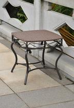 Mesa lateral de pátio International Caravan Antique Brown Resistente à Água