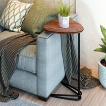 Mesa Lateral de Sofá Folha 70cm X 40cm X 30cm