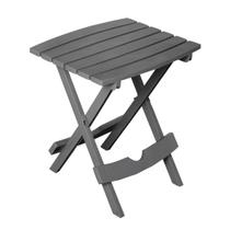 Mesa Lateral Dobrável Adams Quik-Fold Resina Carvão