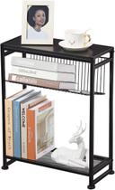Mesa lateral Dulcii Small para espaços pequenos com porta-revistas Mesa lateral Dulcii Small para espaços pequenos com porta-revistas
