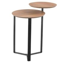 Mesa Lateral Dupla Base Preta - Hanover Mesa Lateral Dupla Base Preta - Hanover