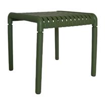 Mesa Lateral e de Apoio Quadrada Área Externa Outdoor Gávea Rivatti Polipropileno Verde Proteção UV