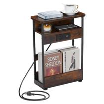 Mesa lateral: estação de carregamento YEAKOO de 3 camadas com USB e tomada Mesa lateral: estação de carregamento YEAKOO de 3 camadas com USB e tomada