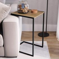 Mesa Lateral Estilo Industrial 35x40cm Freedom Móvel na Caixa