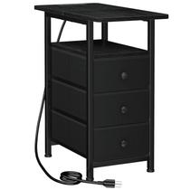Mesa lateral estreita AMHANCIBLE com carregamento USB Mesa lateral estreita AMHANCIBLE com carregamento USB