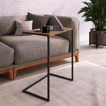 Mesa Lateral Estrutura em Aço 58cm Complementos Artesano