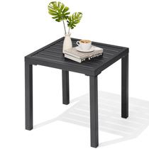 Mesa lateral externa Crestlive Products Metal Square resistente às intempéries