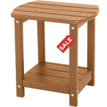 Mesa lateral externa GARDENSTAR Adirondack Square com armazenamento de 2 níveis