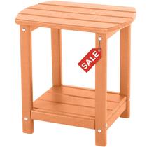 Mesa lateral externa GARDENSTAR Adirondack Square de 2 camadas de armazenamento