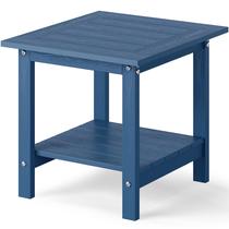 Mesa lateral externa YEFU 41x41x43 cm Navy 2-Tier