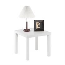 Mesa lateral Furinno Classic Square Parsons White, pacote com 1