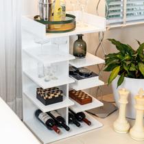 Mesa Lateral Grande Canto Retro Apoiar e Decorar Sala Quarto