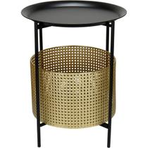 Mesa Lateral Home&Co 51x40cm Metal Dourado Enfeite Decoração Multiuso para Sala e Casa Mesa Lateral Home&Co 51x40cm Metal Dourado Enfeite Decoração Multiuso para Sala e Casa