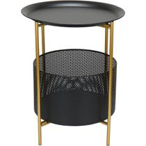 Mesa Lateral Home&Co 55x40cm Metal Preto Decoração Enfeite para Casa Sala e Ambiente Mesa Lateral Home&Co 55x40cm Metal Preto Decoração Enfeite para Casa Sala e Ambiente