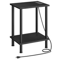 Mesa lateral HOOBRO BK09UBZ01 com estação de carregamento preta Mesa lateral HOOBRO BK09UBZ01 com estação de carregamento preta
