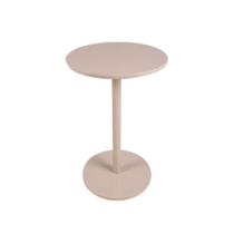 Mesa Lateral Individual Amalfi Off White em MDF Redonda - Sofisticação e Praticidade