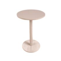 Mesa Lateral Individual Amalfi OffWhite em MDF Redonda 34cm de Diâmetro - Sofisticação e Praticidade
