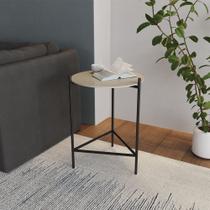 Mesa Lateral Industrial Marbella Off White