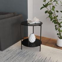 Mesa Lateral Industrial Premium Marbella Preto Mesa Lateral Industrial Premium Marbella Preto