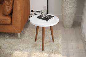Mesa Lateral Legs Branco - Patrimar Móveis