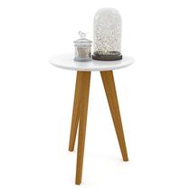 Mesa Lateral Liv Branco Eco Wood - Matic - Matic Moveis