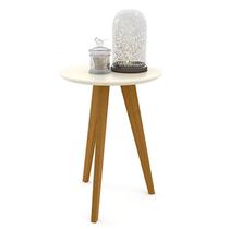 Mesa Lateral Liv Off White Eco Wood - Matic - Matic Moveis