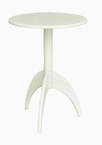 Mesa Lateral Luna Branca Altura 64cm Mesa Lateral Luna Branca Altura 64cm