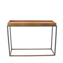 Mesa Lateral Mali Tampo Lâmina Freijó 80x64x25 Lumi Mesa Lateral Mali Tampo Lâmina Freijó 80x64x25 Lumi