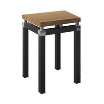 Mesa Lateral Malva ML01 Preto Com Tampo Em MDP Demoliçao