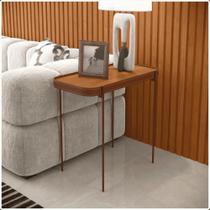 Mesa Lateral Mavi P 47x31 Nature Com Pes Metal Cobre