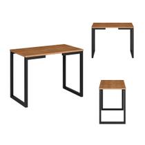 Mesa Lateral Mesinha Auxiliar Canto Encaixe Sofá Cama Nature Estilo Industrial