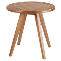 Mesa Lateral Milano em Madeira Verniz Mel 60 cm (LARG) - 52631 Mesa Lateral Milano em Madeira Verniz Mel 60 cm (LARG) - 52631