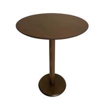 Mesa Lateral Monopé De Madeira Laminada 40 Cm - 3 Cores Disponíveis