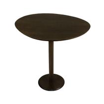 Mesa Lateral Monopé Design Orgânico Laminada 35x50cm - 3 Cores disponíveis