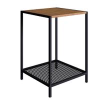 Mesa Lateral New 40 cm Vermont e Preto A05 - D'Rossi