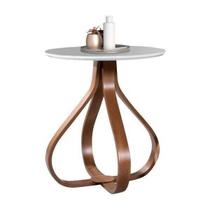 Mesa Lateral Off White 70cm - Bella