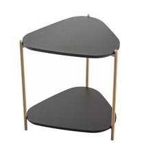 Mesa Lateral Organica Pe Metal Dourado Nero 28016 Artesano Nero Dourado