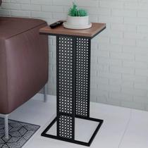Mesa Lateral Ou Canto Estilo Industrial Para Sala Ou Quarto