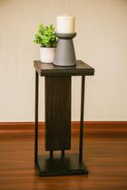 Mesa Lateral ou Canto Industrial Para Sala Ferro Mesinha