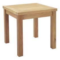Mesa Lateral para Área Externa Modway Marina em Madeira Teca 50cm Quadrada