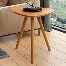 Mesa Lateral para Sala 52,5cm com Pés Torneados em Madeira Mesa Lateral para Sala 52,5cm com Pés Torneados em Madeira
