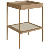 Mesa Lateral Para Sala de Estar Industrial Indy A03 Hanover Dourado - Lyam Decor