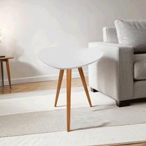 Mesa Lateral Pe Palito Orgânico Libano 50x60 Mesa Lateral Pe Palito Orgânico Libano 50x60