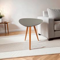Mesa Lateral Pe Palito Orgânico Libano 50x60 Cinza Mesa Lateral Pe Palito Orgânico Libano 50x60 Cinza
