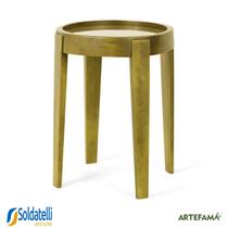 Mesa Lateral Penha Castanho Canela e Castanho Oregon - Datelli Design